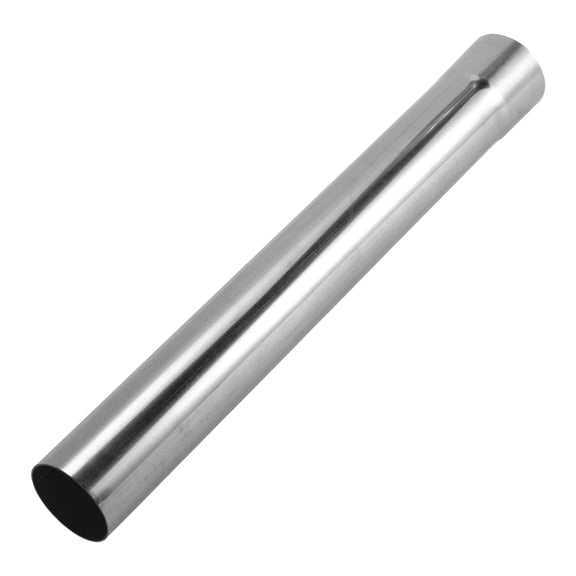 Unique Bargains 2.25" OD 457mm/18.0inch Length Straight Exhaust Pipe Tube T304 Stainless Steel Car Tubing Piping Surface Polishing Silver Tone