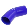 thumbnail image 1 of Unique Bargains 2.25"-2.5" 3 Ply Silicone 45 Degree Elbow Reducer Hose Coupler Blue, 1 of 1