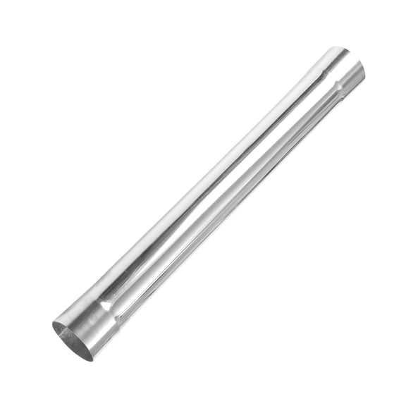 Unique Bargains 2.25" OD Straight Pipe Tube 18inch Length Silver Tone