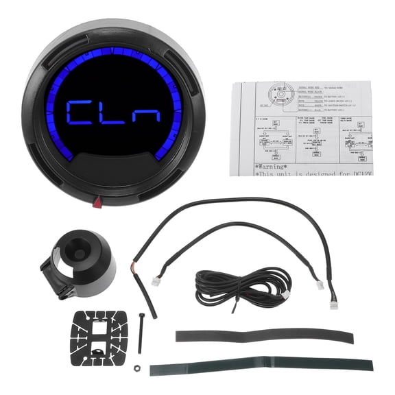 Unique Bargains 2.5" 60mm Tachometer Gauge Colorful Pointer RPM Tachometer tach Gauge 0-9000RPM w/ Sensor and Bracket Universal Tachometer DC 12V
