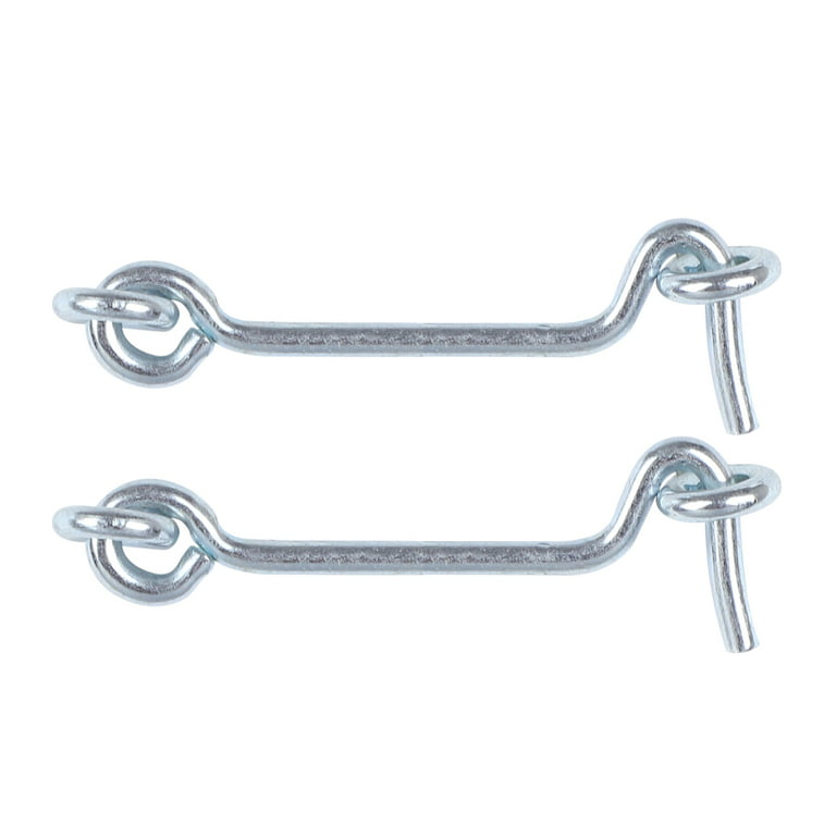 2-1/2 in. Gate Hook and Eye, Zinc Plated, 2 Pack, Silver VSN10066