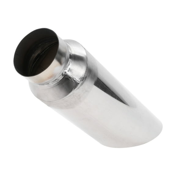 Unique Bargains 2.5" ID Inlet Turn Down Exhaust Tip T304 Stainless Steel Surface Polishing Mandrel Bend Elbow Tube 12" Overall Length Suitalbe for 3.5" OD Tailpipes