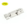 thumbnail image 1 of Unique Bargains 2.5" Length Stainless Steel Door Gate Latch Sliding Lock Bolt 2Pcs, 1 of 5