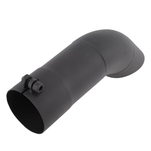 Unique Bargains 2.5 Turn Down Exhaust Tip Stainless Steel Sand Blasting Mandrel Bend Elbow Tube 9.1 2.5 Black