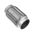 thumbnail image 1 of Unique Bargains 2.5"x6" Car Exhaust Flexible Pipe Tubing Universal Exhaust Joint Stainless Steel Silver Tone, 1 of 6