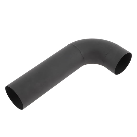 Unique Bargains 2.52 OD 90 Mandrel Bend Elbow 10 inch Length T201 Exhaust Tube Piping Sand Blasting L Extended Pipe for Welding Stair Handrail HVAC Black