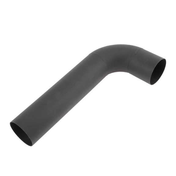 Unique Bargains 2.52 OD 90 Mandrel Bend Elbow 12 inch Length T201 Exhaust Tube Piping Sand Blasting L Extended Pipe for Welding Stair Handrail HVAC Black
