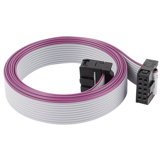 Unique Bargains 2.54mm Pitch 10Pin F/F IDC Connector Motherboard Flat Ribbon Cable Wire 118cm