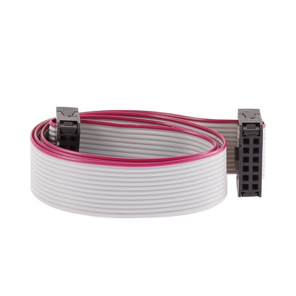 Unique Bargains 2.54mm Pitch 12 Pins 12 Wires F/F IDC Connector Flat Cable 40cm Length