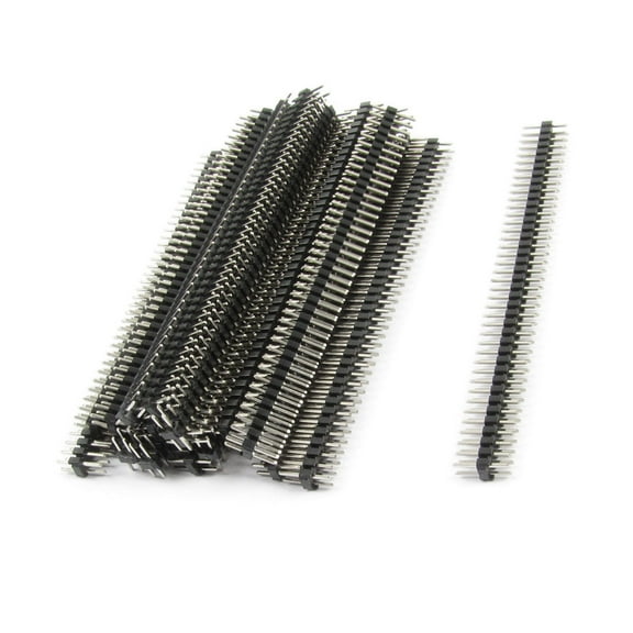 Unique Bargains 2.54mm Pitch 2x40 Pin Straight PCB Socket Connector Pin Headers 20Pcs