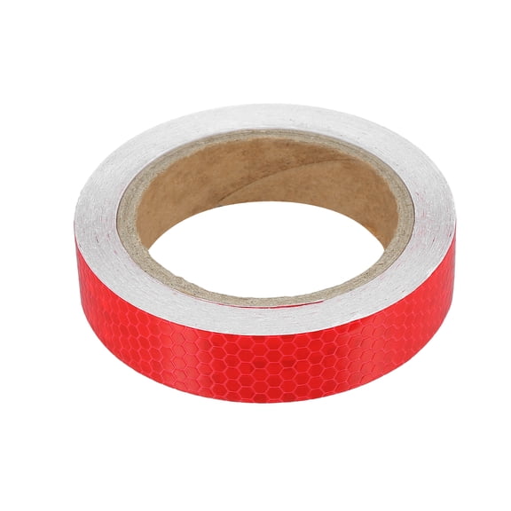 Unique Bargains 2.5cmx10m Red Car Reflective StickersReflective Tape Safety Warning Reflective Protector