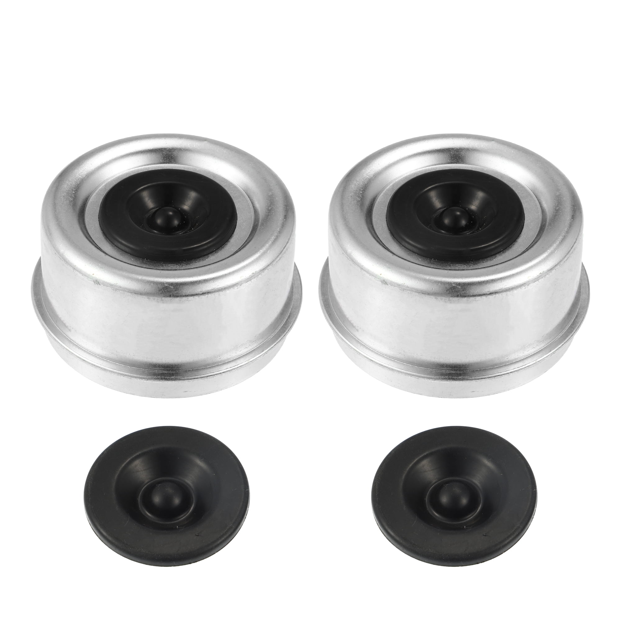 Unique Bargains 2.72" Trailer Axle Dust Cap with Rubber Plugs for Trailer Wheel Hubs