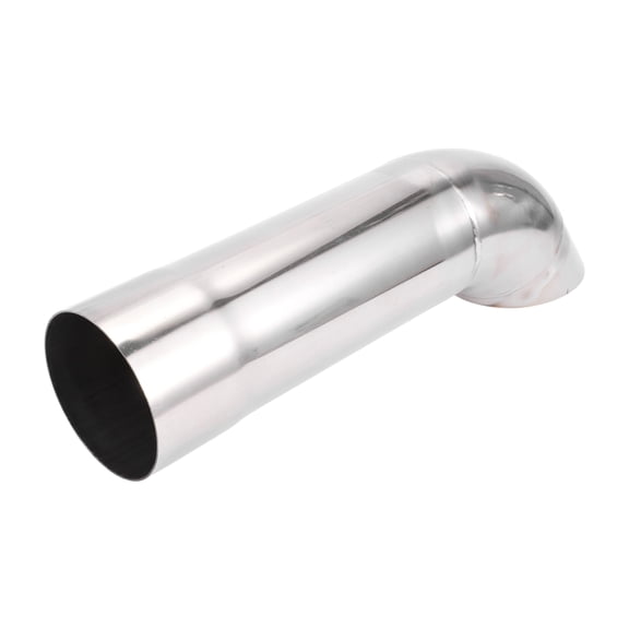 Unique Bargains 2.76" Inlet T304 Stainless Steel Turn Down Exhaust Tip 305mm Long SilverTone