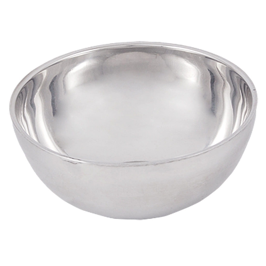 Unique Bargains 2" Depth 4.6" Diameter Stainless Steel Rice Bowl Silver