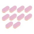 thumbnail image 1 of Unique Bargains 2-Layer Sponge Multifunctional Nail File 10 Pcs Pink Orange, 1 of 6