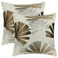 thumbnail image 1 of Unique Bargains 2 Leaf Throw Pillow Covers Plants Cushion Cases Decorative Pillowcases Brown 18" x 18", 1 of 6