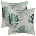 thumbnail image 1 of Unique Bargains 2 Leaf Throw Pillow Covers Plants Cushion Cases Decorative Pillowcases Green 18" x 18", 1 of 6
