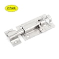 thumbnail image 1 of Unique Bargains 2" Length Stainless Steel Door Gate Latch Sliding Lock Bolt 2Pcs, 1 of 5