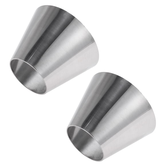 Unique Bargains 2" OD to 3.5" OD Mandrel Exhaust Bend Elbow Concentric Reducer 201 Stainless Steel Pipe Adapter 3 inch Length Silver Tone