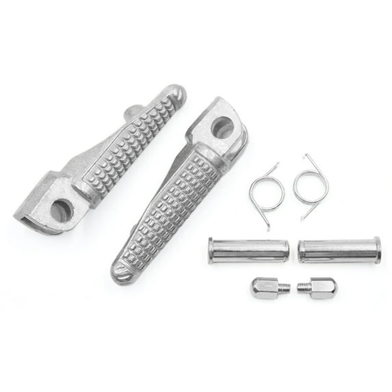 Unique Bargains 2 PCS Nonslip Motorcycle Metal Foot Step Front Pedal Footrest Pegs for Kawasaki