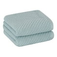 thumbnail image 1 of Unique Bargains 2-Pack 100% Cotton Absorbent Quick Dry Face Towels Blue, 1 of 8