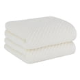 thumbnail image 1 of Unique Bargains 2-Pack 100% Cotton Absorbent Quick Dry Face Towels White, 1 of 8