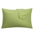 thumbnail image 1 of Unique Bargains 2-Pack 1800D Microfiber Solid Pillowcases Sage Queen, 1 of 8