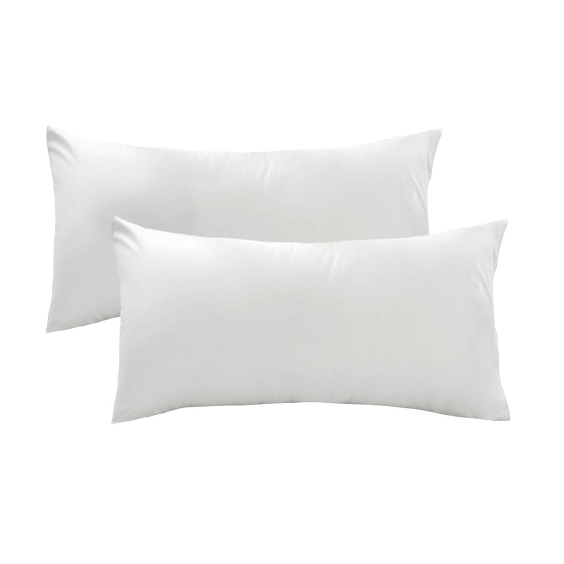 Unique Bargains 2 Pack 300TC Cotton Solid Pillowcases Silver Gray 20" x 36"