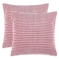 thumbnail image 1 of Unique Bargains 2-Pack 3D Corduroy Decorative Throw Pillow Covers Pink 18" x 18", 1 of 8