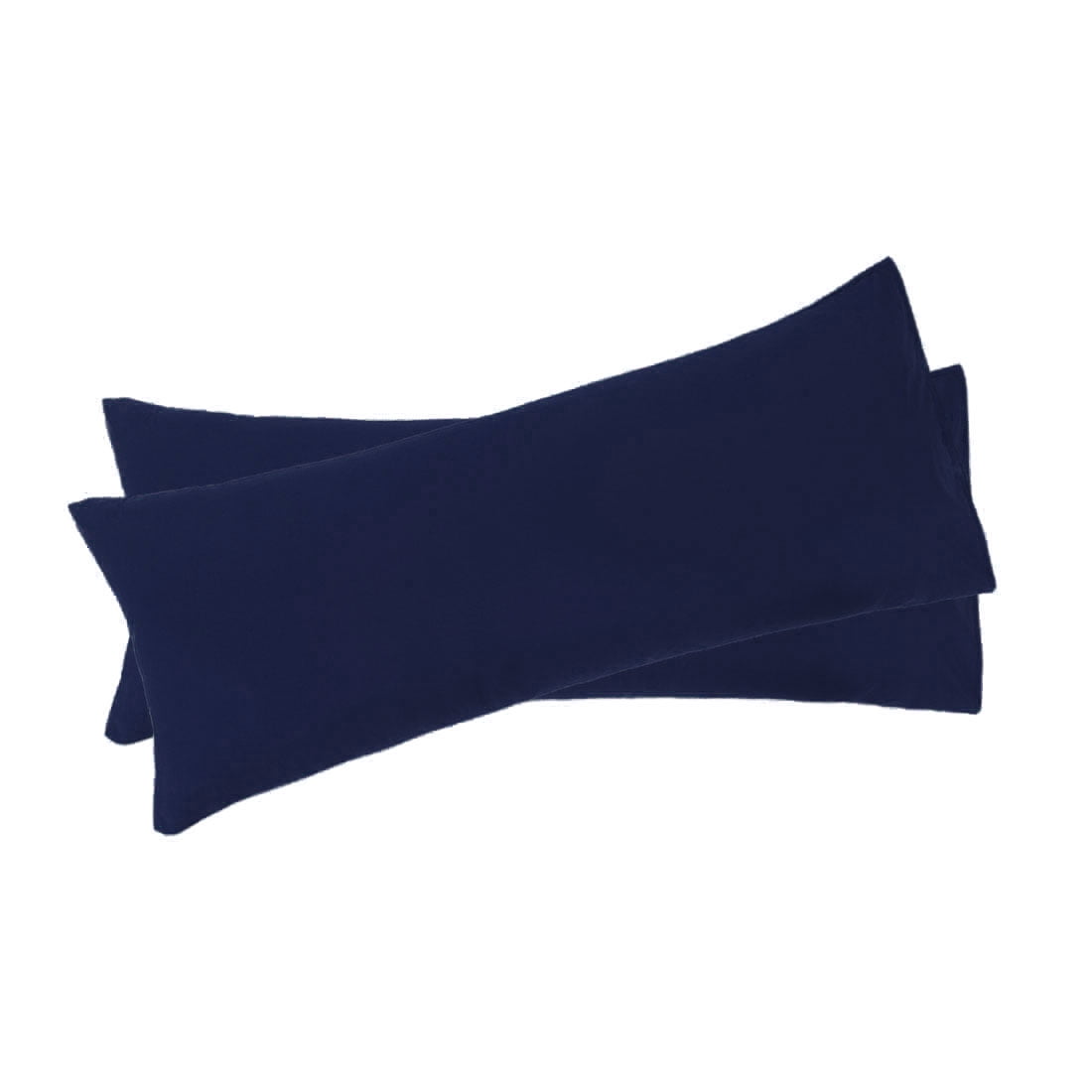 Unique Bargains Microfiber Solid Long Body Pillowcases, 2-Pack Navy 20" x 72"