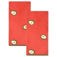 thumbnail image 1 of Unique Bargains 2 Pack Absorbent Quick Dry Hand Towels Fruit Embroidered Red 29" x 13", 1 of 5