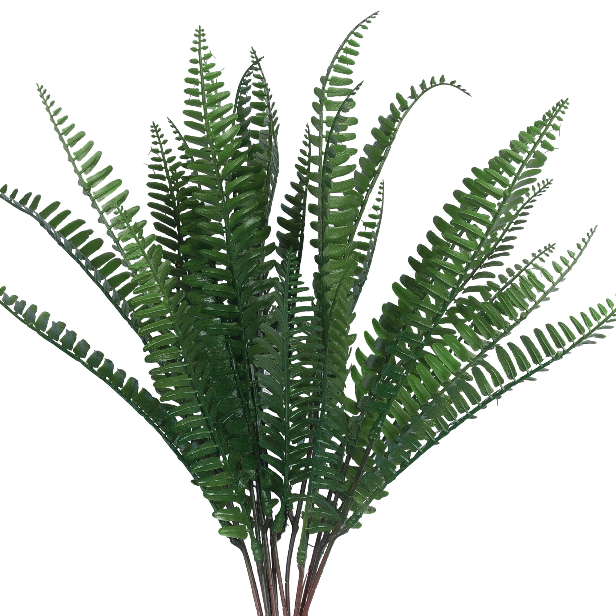Unique Bargains 2 Pack Artificial Ferns Plants Faux Greenery Ferns Decor Green Fern