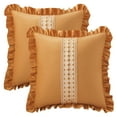 thumbnail image 1 of Unique Bargains 2 Pack Boho Throw Pillow Covers Cushion Cases Orange, 1 of 6