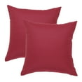 thumbnail image 1 of Unique Bargains 2-Pack Canvas Decorative Throw Pillow Cover 18" x 18" Red, 1 of 7