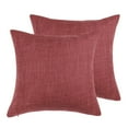 thumbnail image 1 of Unique Bargains 2 Pack Cotton Linen Throw Pillow Covers 18" x 18" Red, 1 of 8