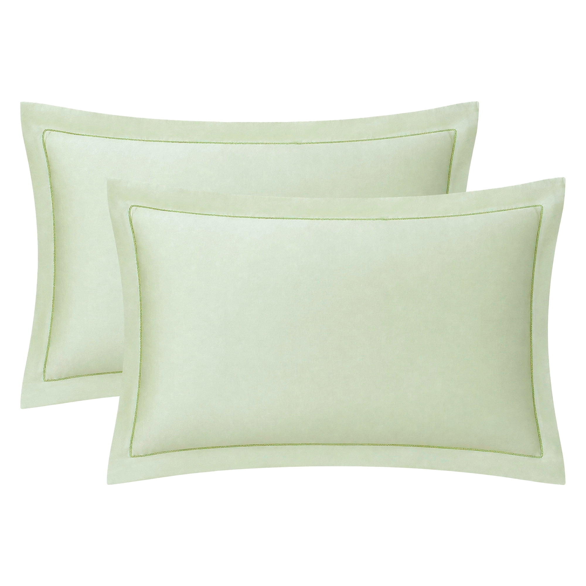 Unique Bargains 2 Pack Cotton Pillowcase Cooling Envelope Closure Bedding Queen Green