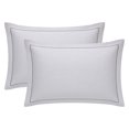 thumbnail image 1 of Unique Bargains 2 Pack Cotton Pillowcase Cooling Envelope Closure Bedding Queen Light gray, 1 of 5