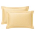 thumbnail image 1 of Unique Bargains 2 Pack Cotton Pillowcase Cooling Envelope Closure Bedding Queen Yellow, 1 of 5