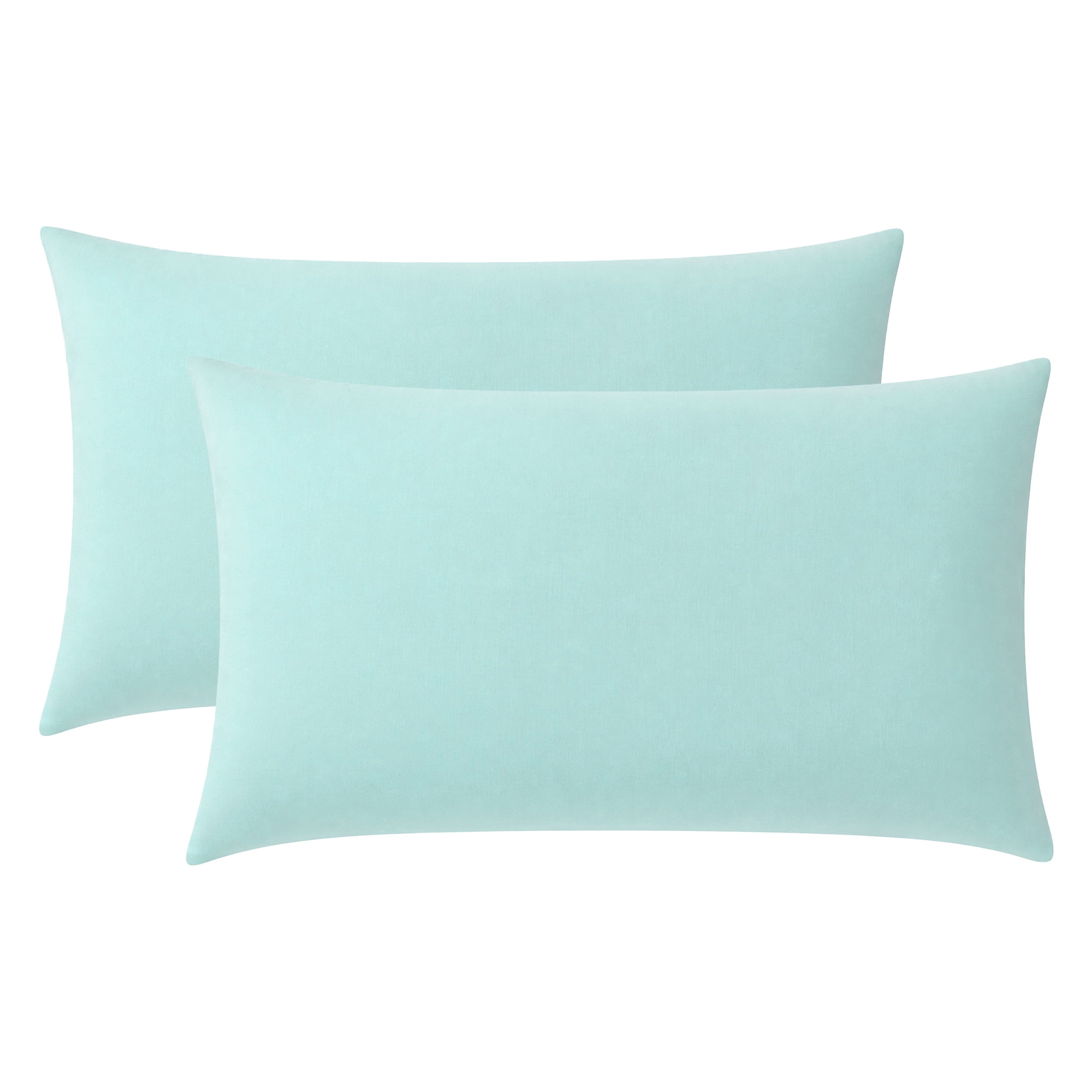 Unique Bargains 2 Pack Cotton Pillowcase Envelope Closure Bedding Blue - Light Yellow