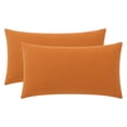 thumbnail image 1 of Unique Bargains 2 Pack Cotton Pillowcase Envelope Closure Bedding Caramel - Yellow, 1 of 5