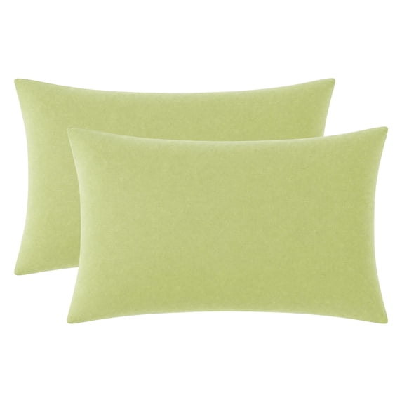 Unique Bargains 2 Pack Cotton Pillowcase Envelope Closure Bedding Green - Dark green