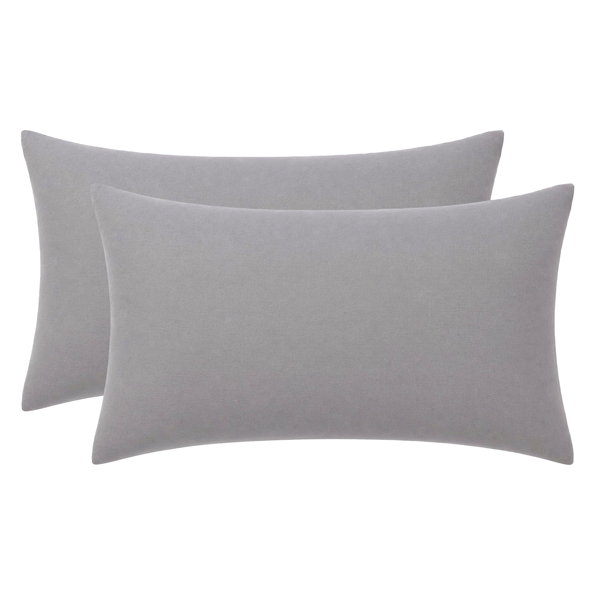 Unique Bargains 2 Pack Cotton Pillowcase Envelope Closure Bedding Light gray - Khaki
