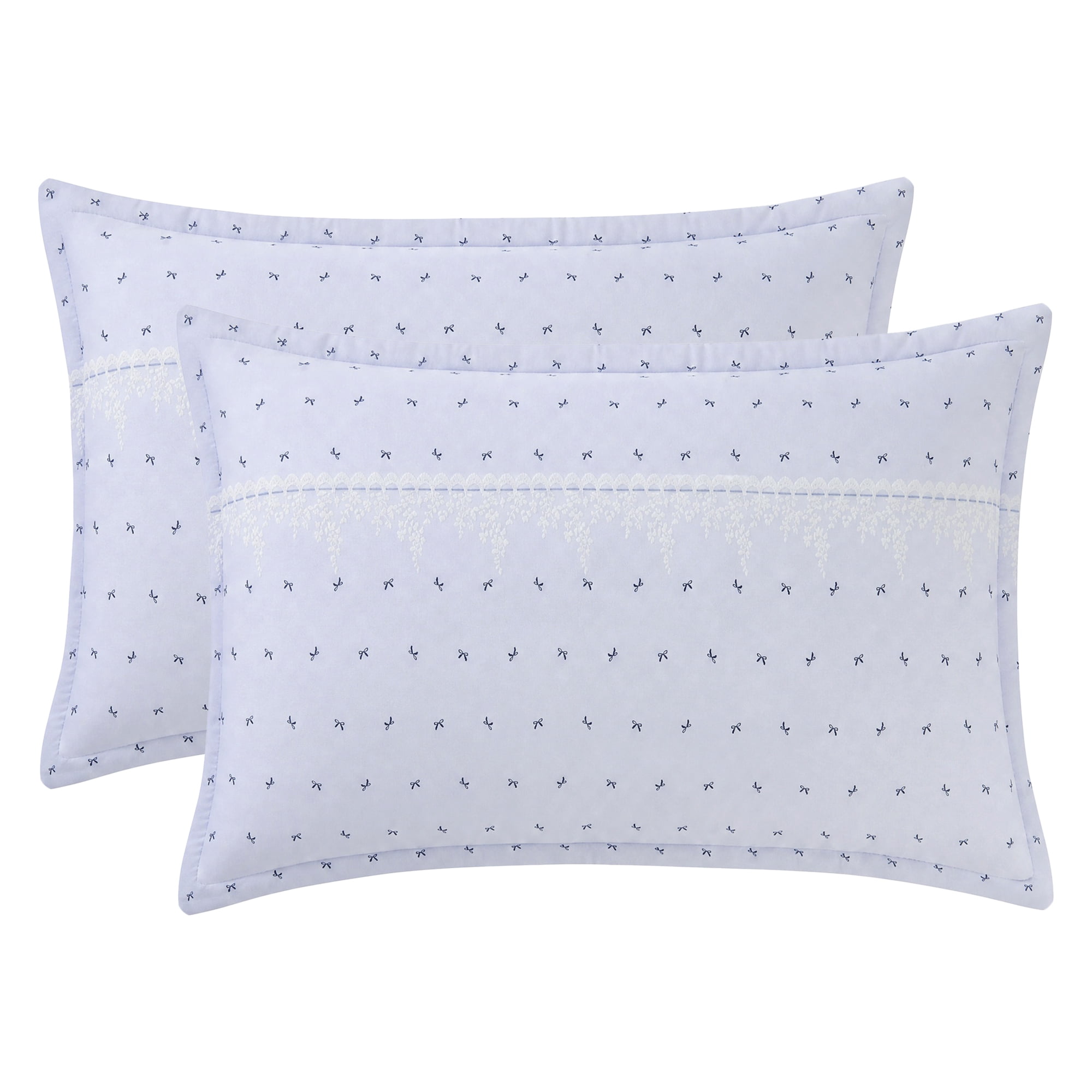Unique Bargains 2 Pack Cotton Smooth Cooling Envelope Closure Pillowcases Blue A