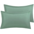 thumbnail image 1 of Unique Bargains 2-Pack Envelope Closure Pillow Sham Queen Spa Blue, 1 of 8