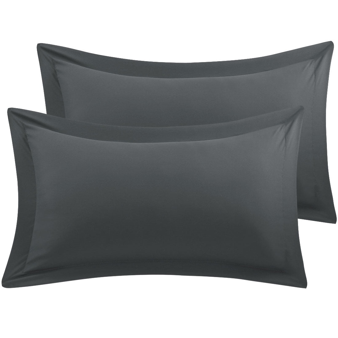 Unique Bargains 2-Pack Envelope Closure Pillow Sham Standard Grey