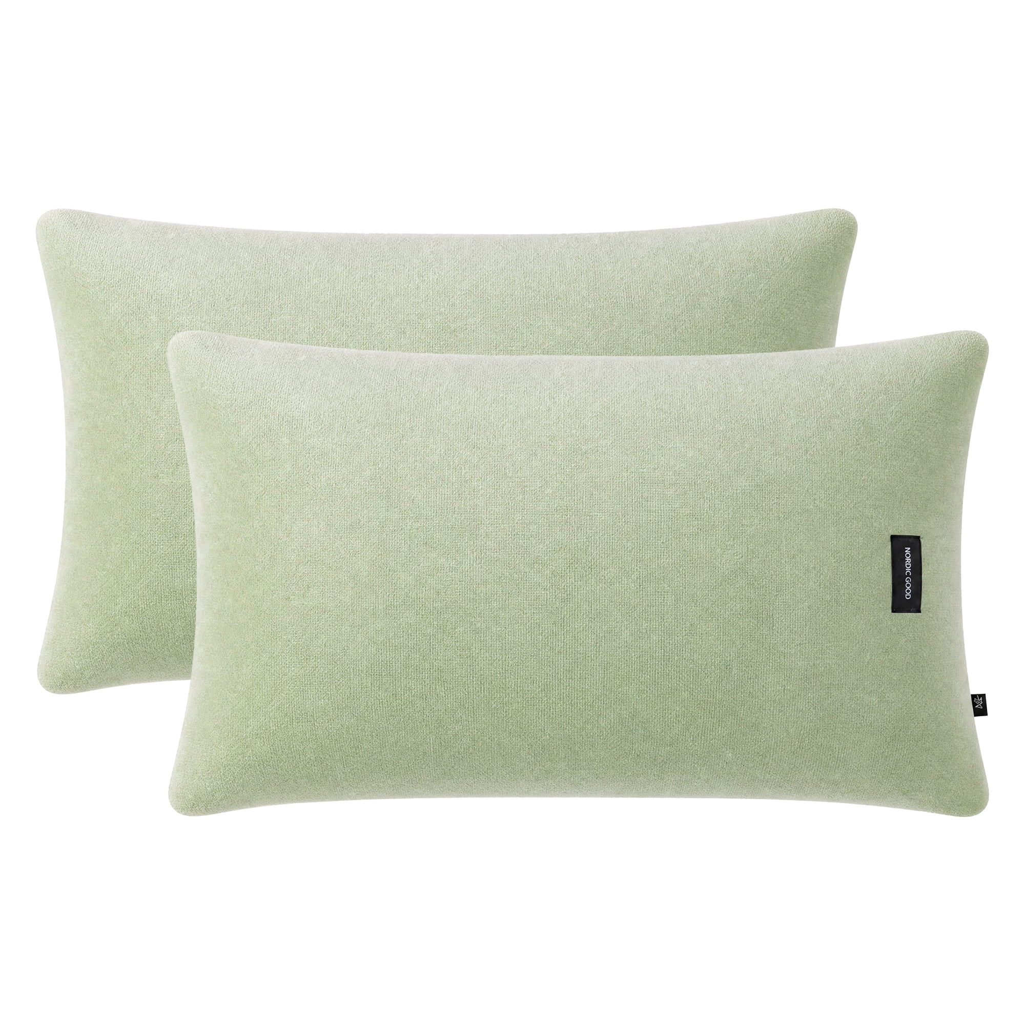 Unique Bargains 2 Pack Fabric Pillowcase Envelope Closure Wrinkle Resistant Queen Bean Green