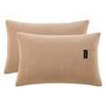 thumbnail image 1 of Unique Bargains 2 Pack Fabric Pillowcase Envelope Closure Wrinkle Resistant Coffee, 1 of 5