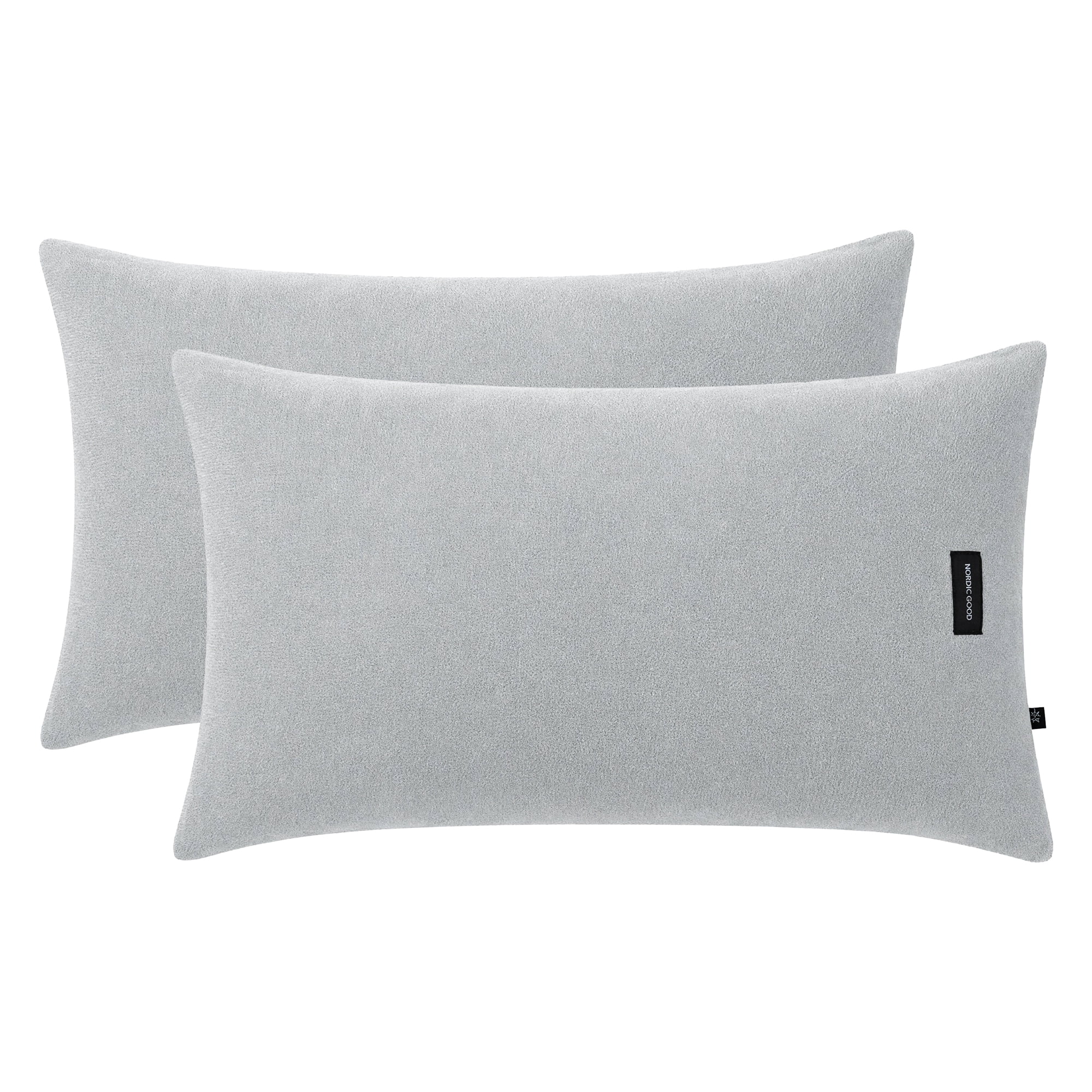Unique Bargains 2 Pack Fabric Pillowcase Envelope Closure Wrinkle Resistant Queen Gray A