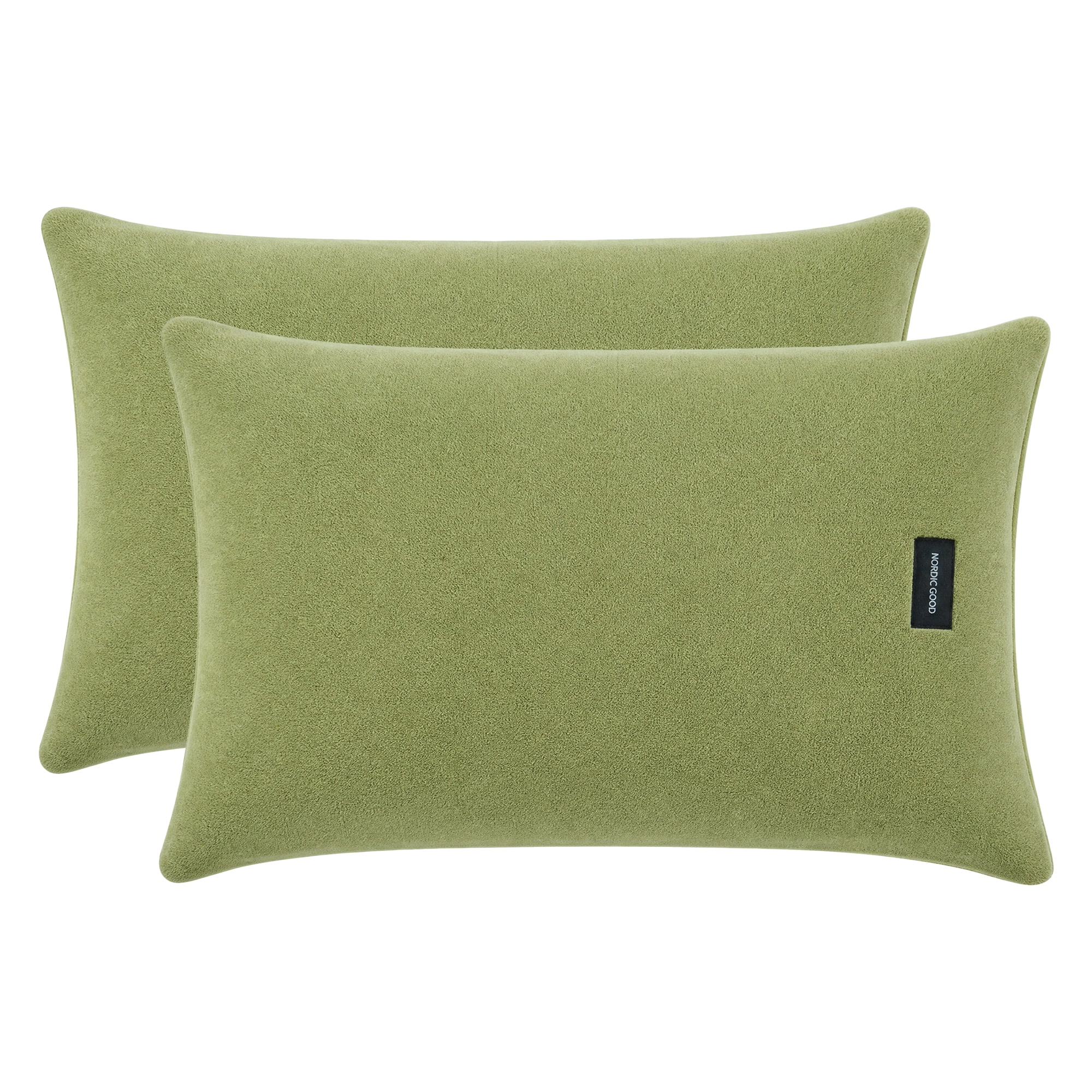 Unique Bargains 2 Pack Fabric Pillowcase Envelope Closure Wrinkle Resistant Queen Green