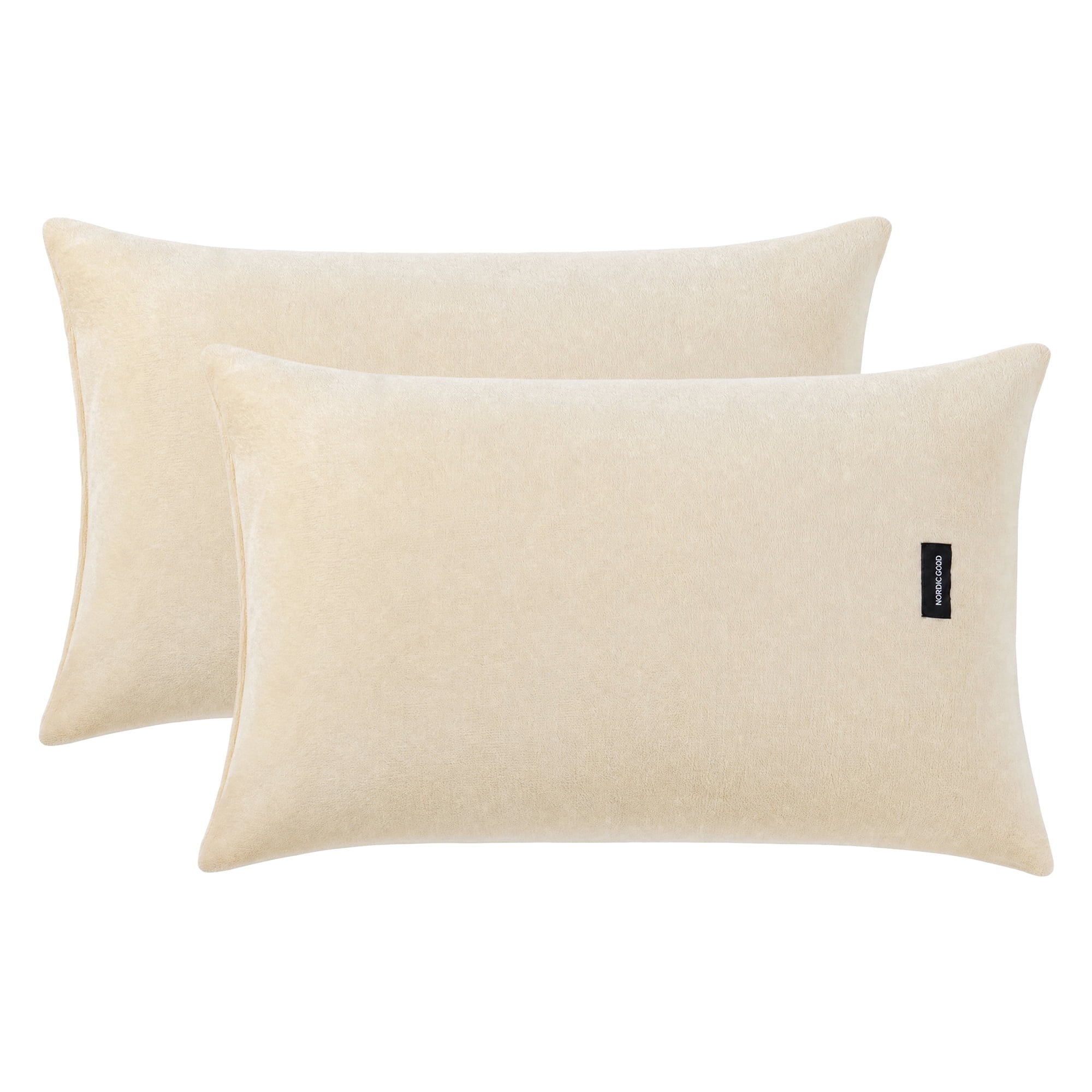 Unique Bargains 2 Pack Fabric Pillowcase Envelope Closure Wrinkle Resistant Milk White